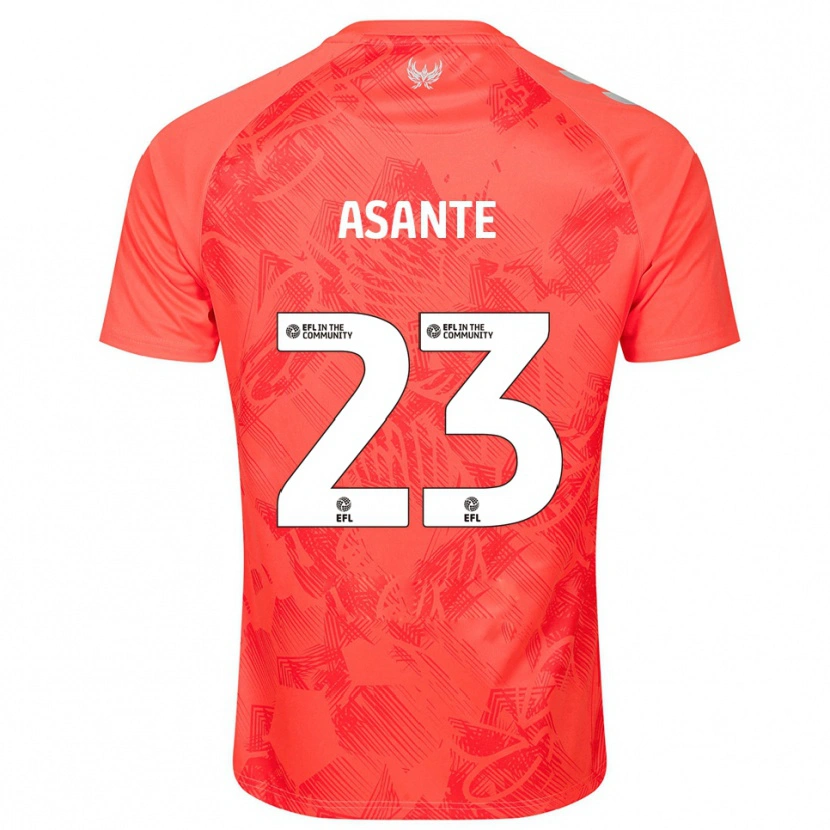 Danxen Kinder Brandon Thomas-Asante #23 Orange Weiß Auswärtstrikot Trikot 2025/26 T-Shirt