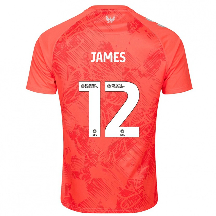 Danxen Kinder Jack James #12 Orange Weiß Auswärtstrikot Trikot 2025/26 T-Shirt