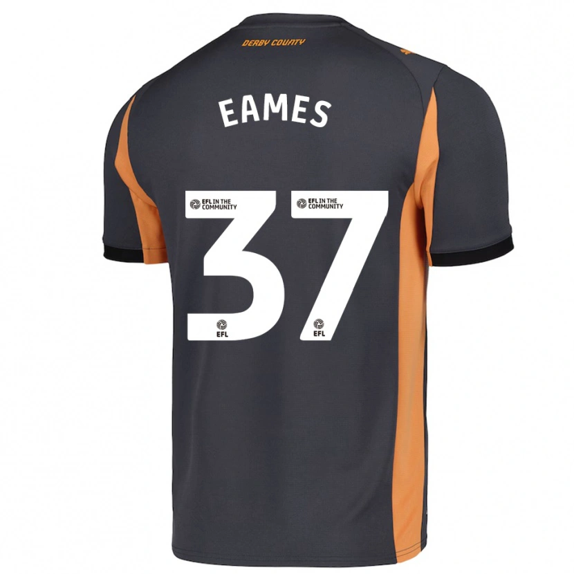 Danxen Kinder Owen Eames #37 Grau Orange Schwarz Auswärtstrikot Trikot 2025/26 T-Shirt