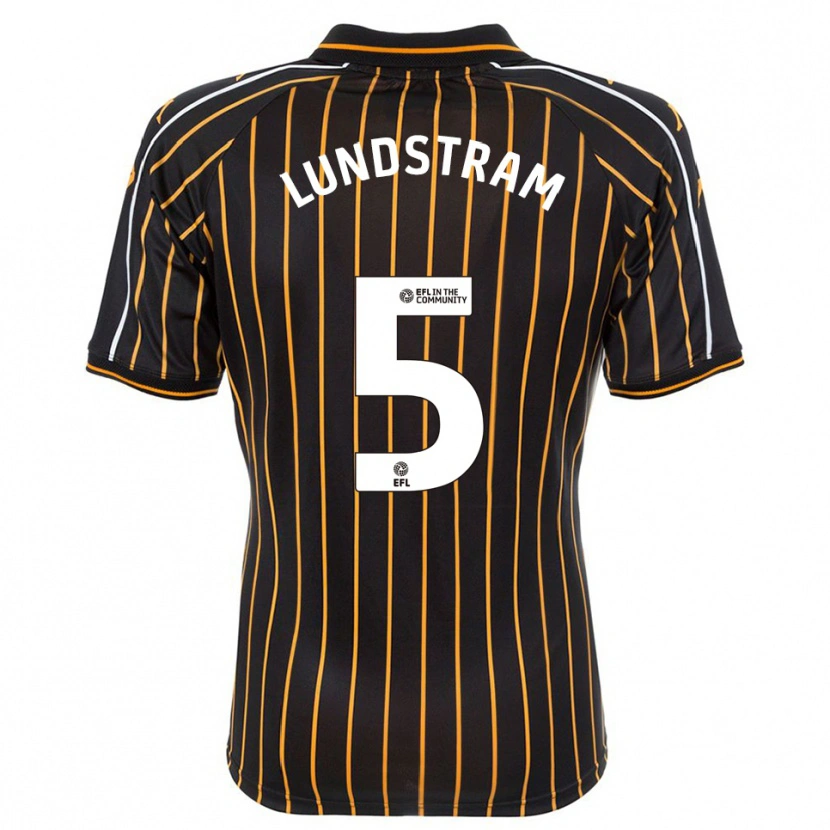 Danxen Kinder John Lundstram #5 Weiß Schwarz Auswärtstrikot Trikot 2025/26 T-Shirt