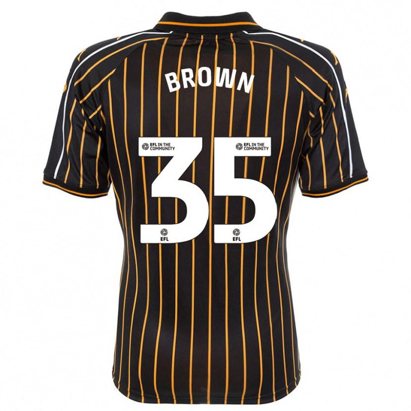 Danxen Kinder Pharrell Brown #35 Weiß Schwarz Auswärtstrikot Trikot 2025/26 T-Shirt