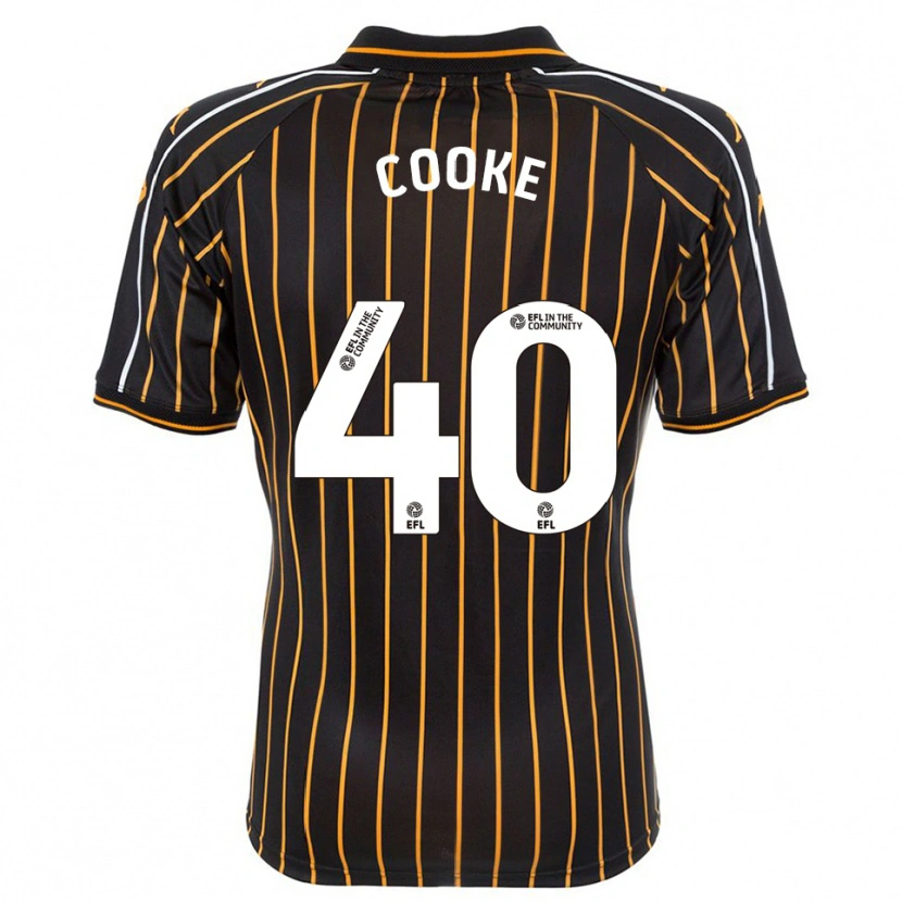 Danxen Kinder Megan Cooke #40 Weiß Schwarz Auswärtstrikot Trikot 2025/26 T-Shirt