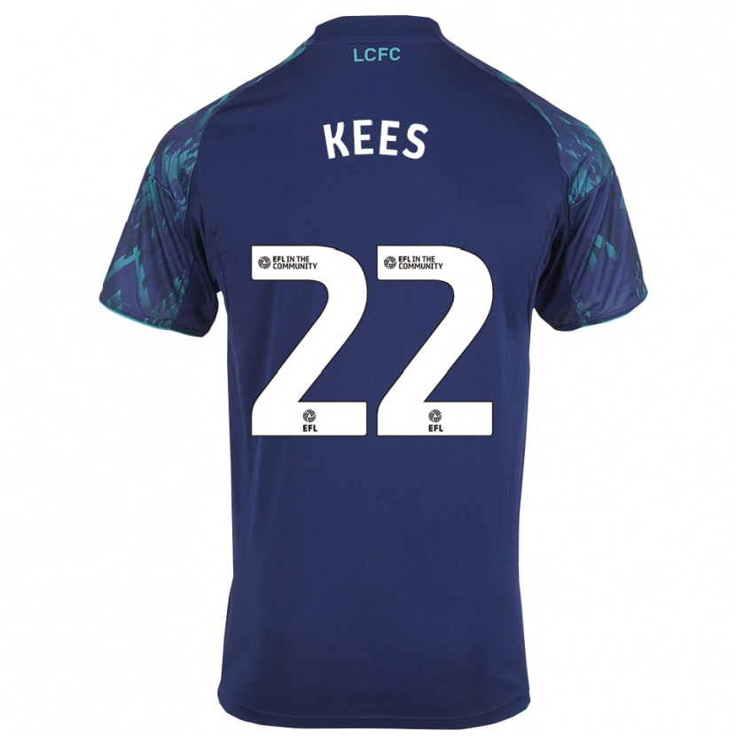 Danxen Kinder Sari Kees #22 Marinegrün Weiß Auswärtstrikot Trikot 2025/26 T-Shirt