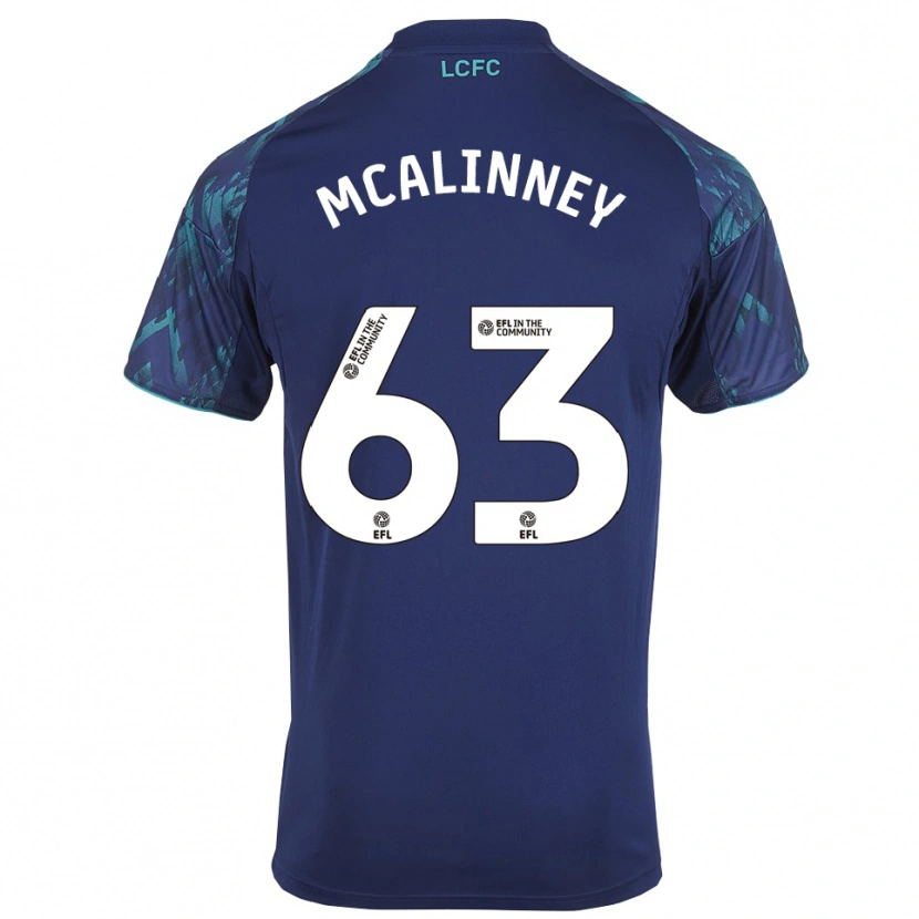 Danxen Kinder Liam Mcalinney #63 Marinegrün Weiß Auswärtstrikot Trikot 2025/26 T-Shirt