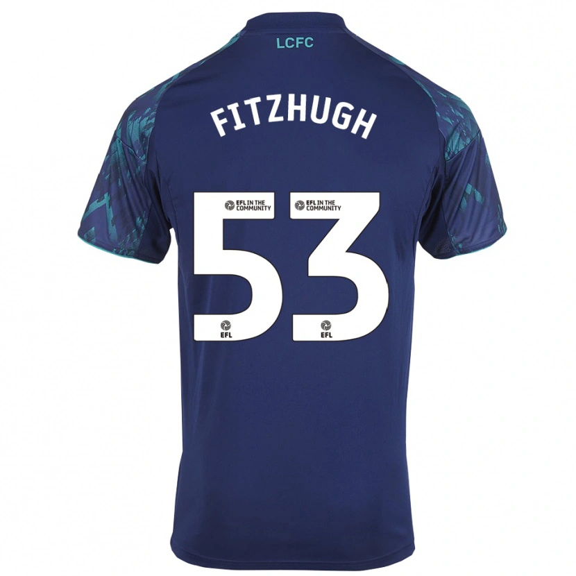 Danxen Kinder Ethan Fitzhugh #53 Marinegrün Weiß Auswärtstrikot Trikot 2025/26 T-Shirt