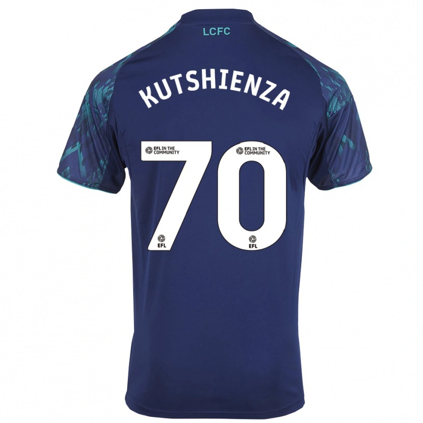 Danxen Kinder Jesper Kutshienza #70 Marinegrün Weiß Auswärtstrikot Trikot 2025/26 T-Shirt