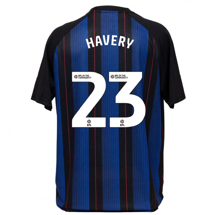 Danxen Kinder Nicole Havery #23 Blau Schwarz Auswärtstrikot Trikot 2025/26 T-Shirt
