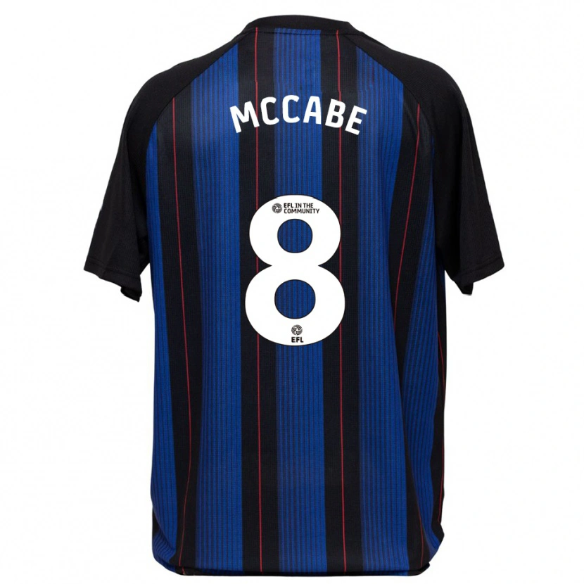 Danxen Kinder Iain Mccabe #8 Blau Schwarz Auswärtstrikot Trikot 2025/26 T-Shirt