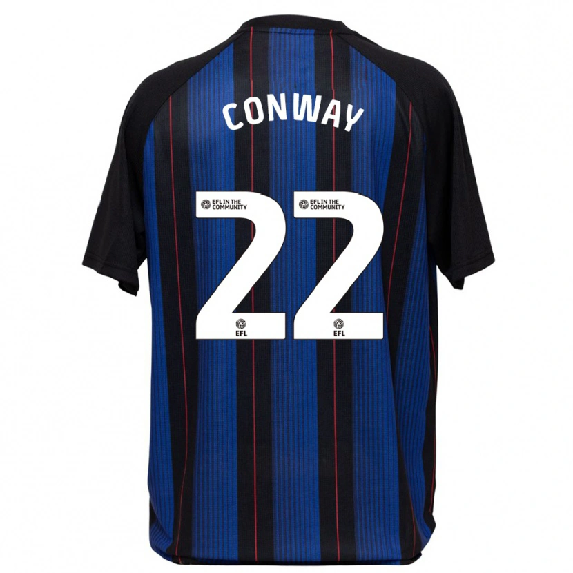 Danxen Kinder Tommy Conway #22 Blau Schwarz Auswärtstrikot Trikot 2025/26 T-Shirt