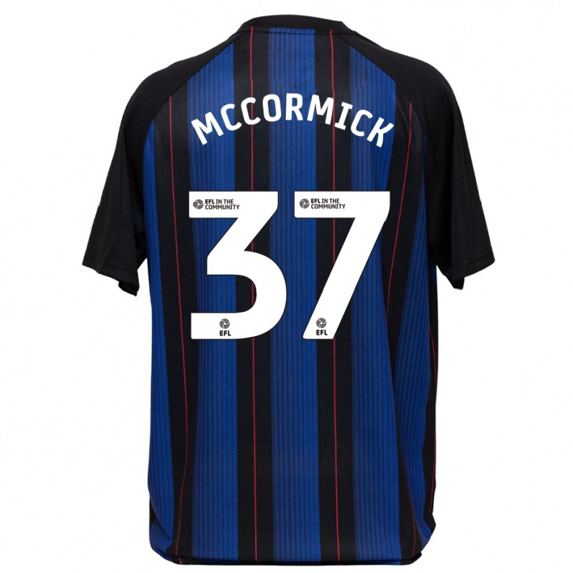 Danxen Kinder George Mccormick #37 Blau Schwarz Auswärtstrikot Trikot 2025/26 T-Shirt