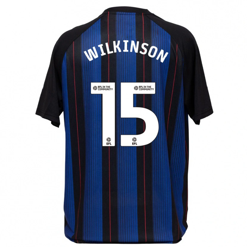 Danxen Kinder Sharna Wilkinson #15 Blau Schwarz Auswärtstrikot Trikot 2025/26 T-Shirt