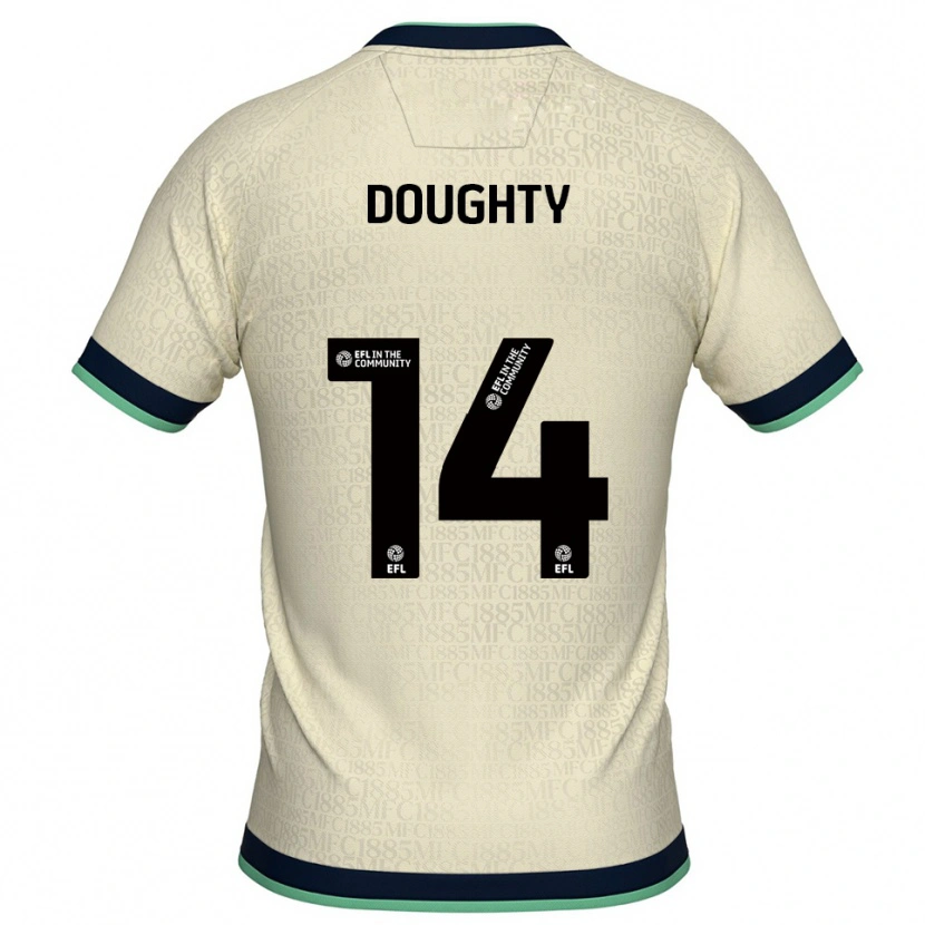 Danxen Kinder Alfie Doughty #14 Champagner Marine Auswärtstrikot Trikot 2025/26 T-Shirt