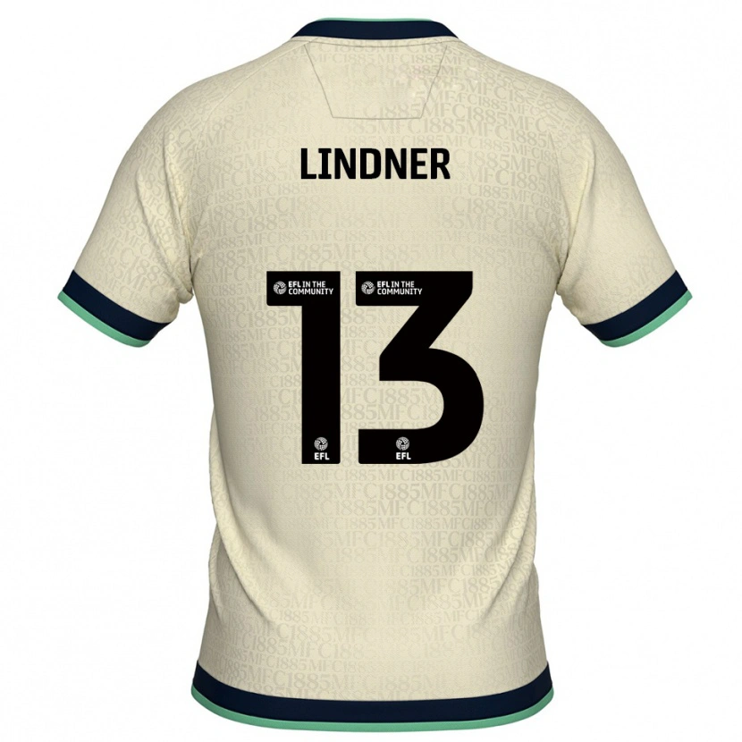 Danxen Kinder Caspar Lindner #13 Champagner Marine Auswärtstrikot Trikot 2025/26 T-Shirt