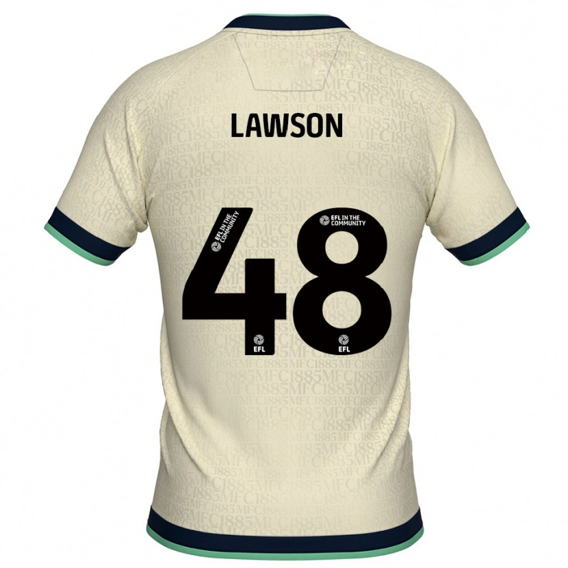 Danxen Kinder Sha'mar Lawson #48 Champagner Marine Auswärtstrikot Trikot 2025/26 T-Shirt