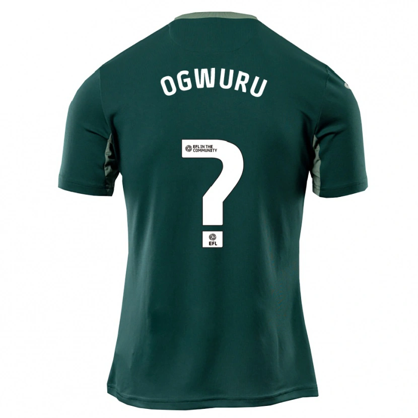 Danxen Kinder Daniel Ogwuru #0 Grün Weiß Lila Auswärtstrikot Trikot 2025/26 T-Shirt