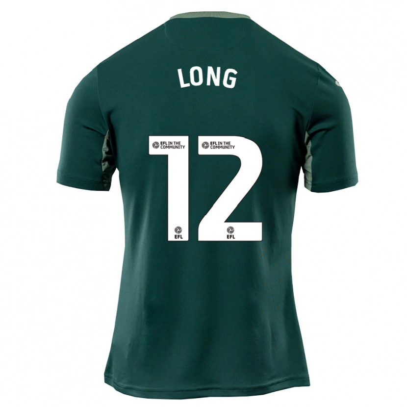 Danxen Kinder George Long #12 Grün Weiß Lila Auswärtstrikot Trikot 2025/26 T-Shirt
