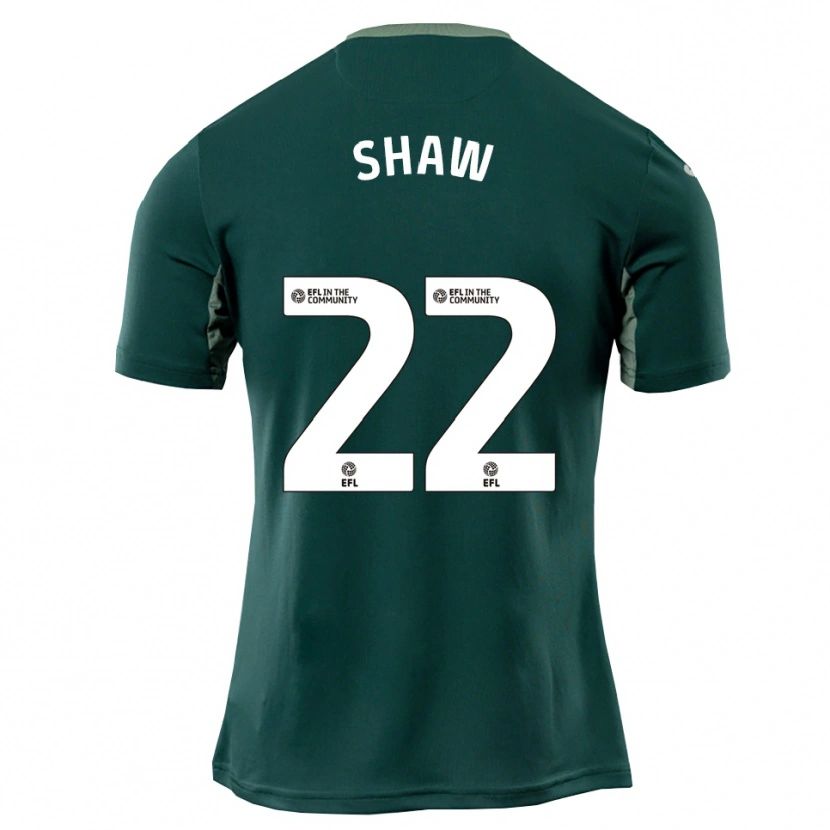 Danxen Kinder Shannon Shaw #22 Grün Weiß Lila Auswärtstrikot Trikot 2025/26 T-Shirt