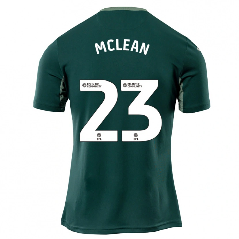 Danxen Kinder Kenny Mclean #23 Grün Weiß Lila Auswärtstrikot Trikot 2025/26 T-Shirt