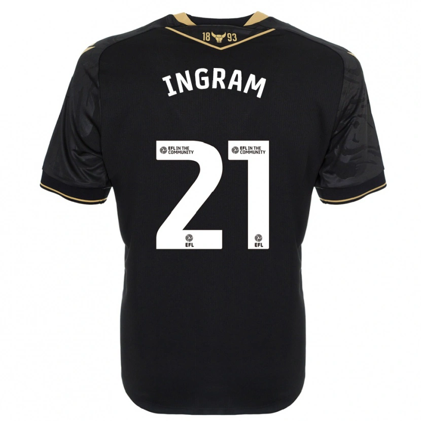 Danxen Kinder Matt Ingram #21 Schwarz Gold Auswärtstrikot Trikot 2025/26 T-Shirt