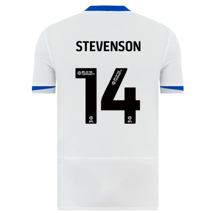 Danxen Kinder Ben Stevenson #14 Weiß Schwarz Auswärtstrikot Trikot 2025/26 T-Shirt