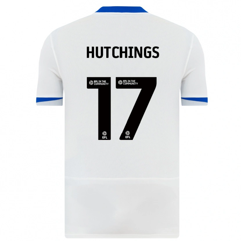 Danxen Kinder Annie Hutchings #17 Weiß Schwarz Auswärtstrikot Trikot 2025/26 T-Shirt