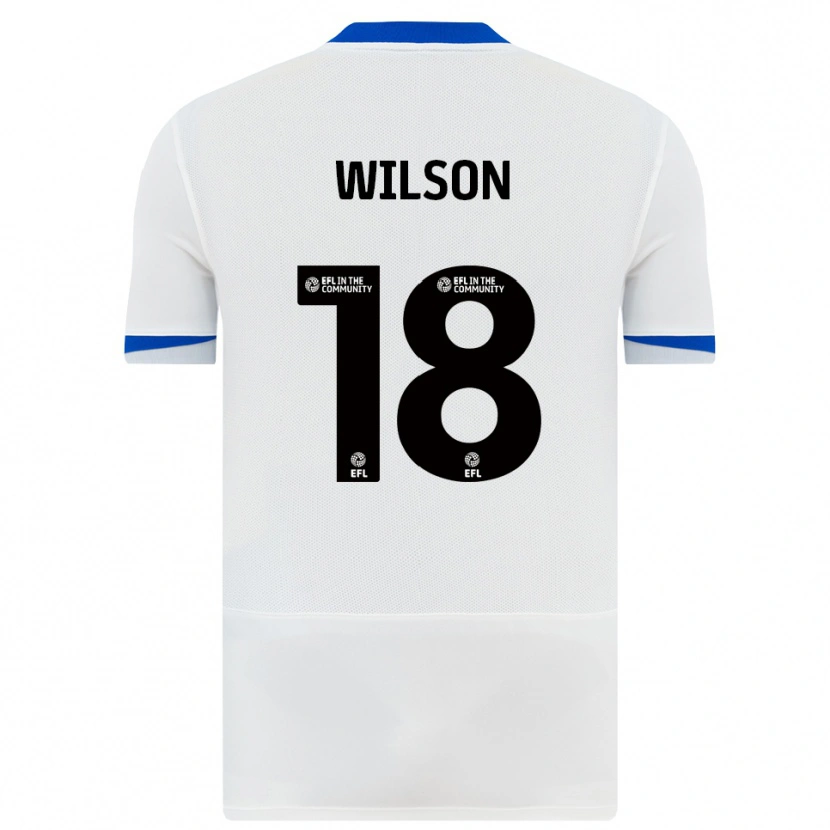 Danxen Kinder George Wilson #18 Weiß Schwarz Auswärtstrikot Trikot 2025/26 T-Shirt