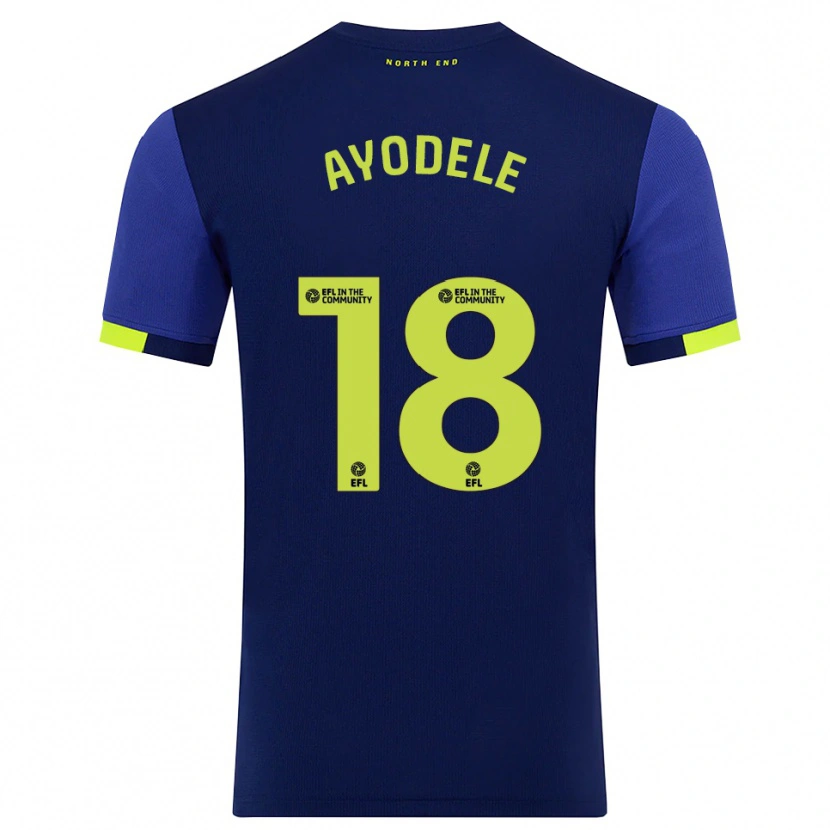 Danxen Kinder Michael Ayodele #18 Marine Gelb Auswärtstrikot Trikot 2025/26 T-Shirt