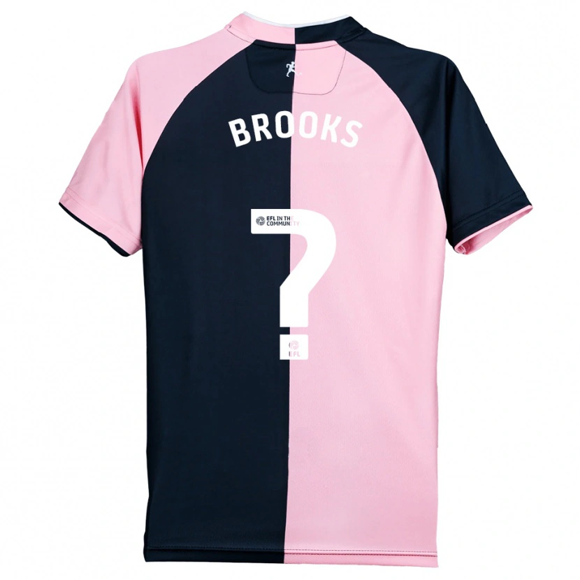 Danxen Kinder Billie Brooks #0 Pink Schwarz Auswärtstrikot Trikot 2025/26 T-Shirt