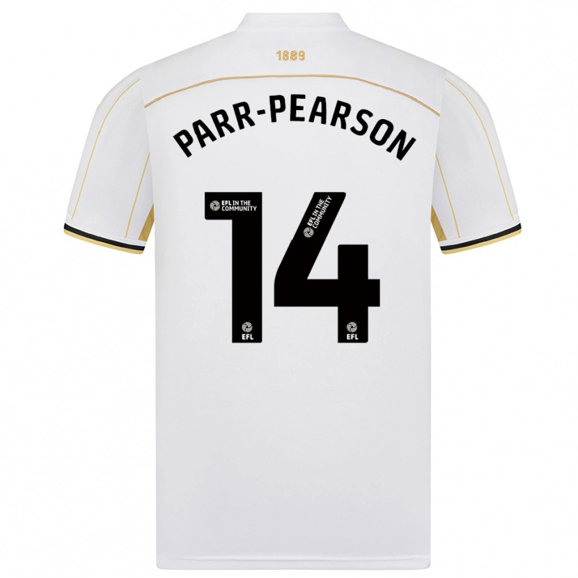 Danxen Kinder Marley Parr-Pearson #14 Weiß Gold Auswärtstrikot Trikot 2025/26 T-Shirt