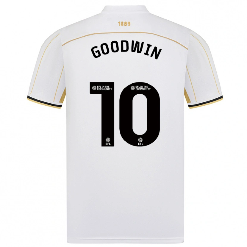 Danxen Kinder Isobel Goodwin #10 Weiß Gold Auswärtstrikot Trikot 2025/26 T-Shirt