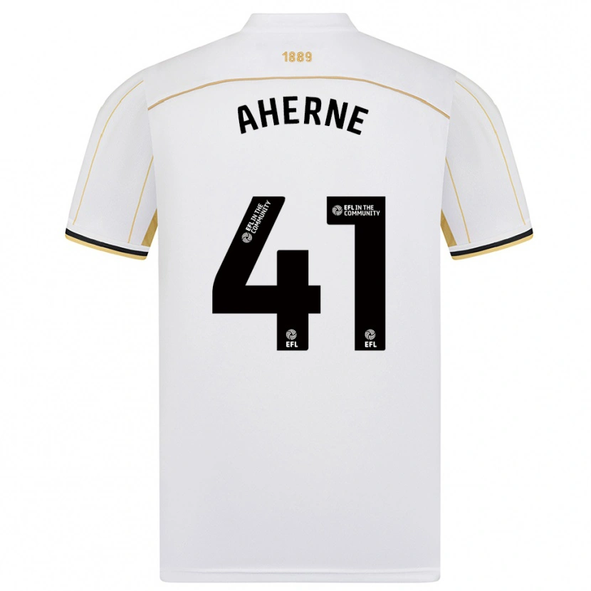 Danxen Kinder Alyssa Aherne #41 Weiß Gold Auswärtstrikot Trikot 2025/26 T-Shirt