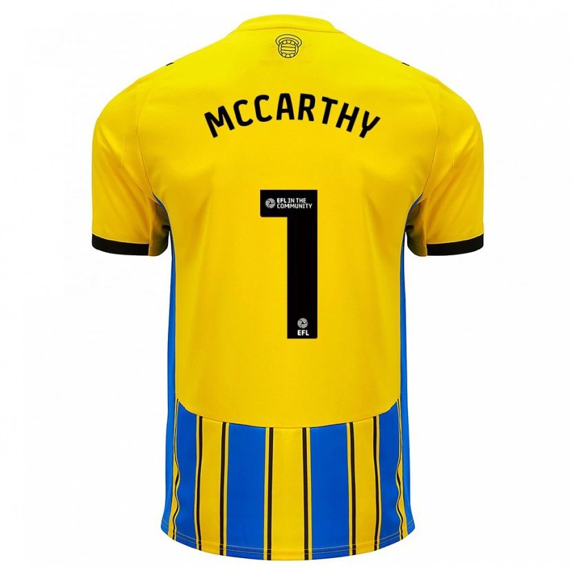 Danxen Kinder Alex Mccarthy #1 Blau Gelb Auswärtstrikot Trikot 2025/26 T-Shirt