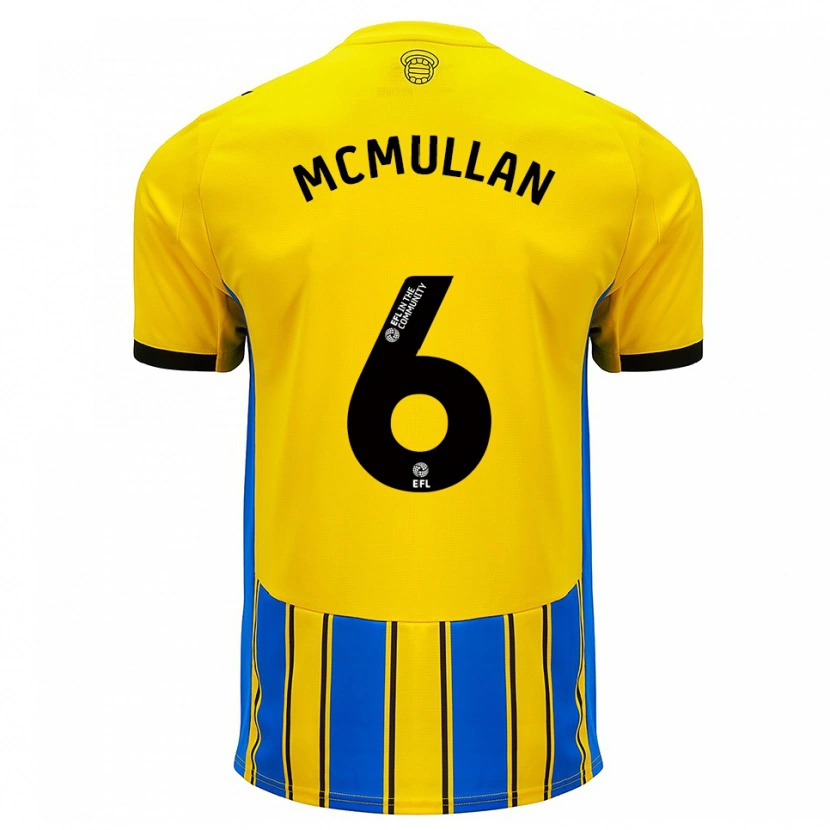 Danxen Kinder Korban Mcmullan #6 Blau Gelb Auswärtstrikot Trikot 2025/26 T-Shirt