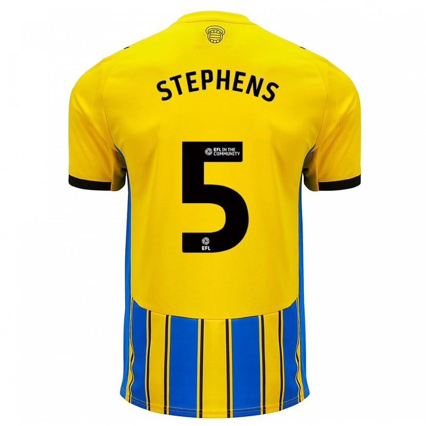 Danxen Kinder Jack Stephens #5 Blau Gelb Auswärtstrikot Trikot 2025/26 T-Shirt