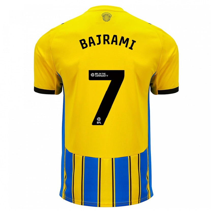 Danxen Kinder Klevi Bariami #7 Blau Gelb Auswärtstrikot Trikot 2025/26 T-Shirt