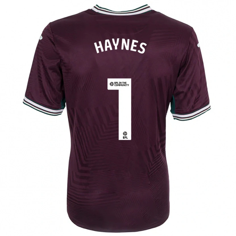 Danxen Kinder Charlie Haynes #1 Rostrot Weiß Auswärtstrikot Trikot 2025/26 T-Shirt