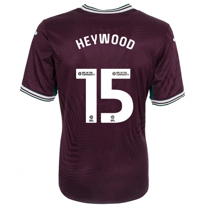 Danxen Kinder Carter Heywood #15 Rostrot Weiß Auswärtstrikot Trikot 2025/26 T-Shirt