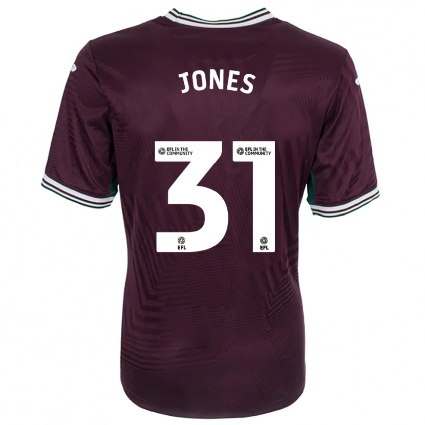 Danxen Kinder Verity Jones #31 Rostrot Weiß Auswärtstrikot Trikot 2025/26 T-Shirt