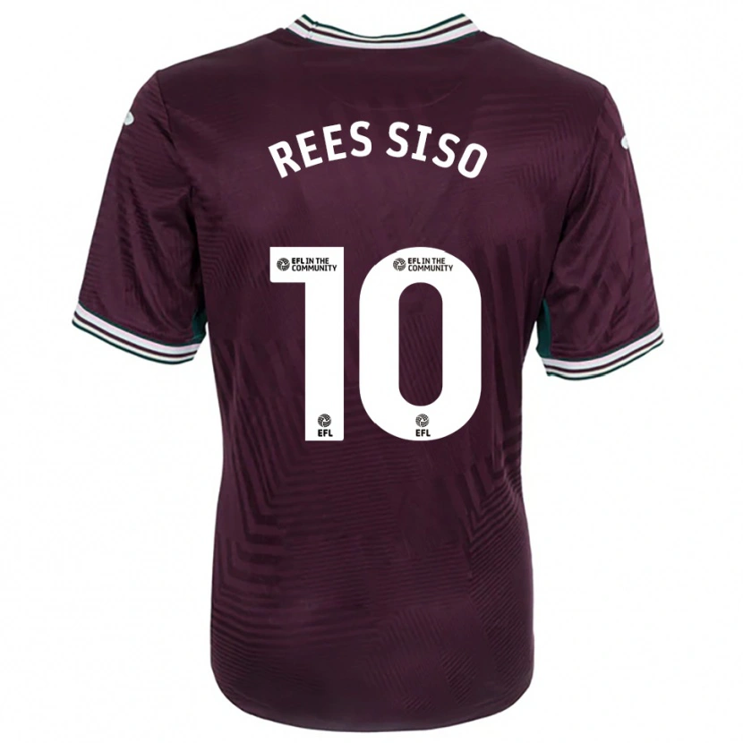 Danxen Kinder Ramon Rees-Siso #10 Rostrot Weiß Auswärtstrikot Trikot 2025/26 T-Shirt