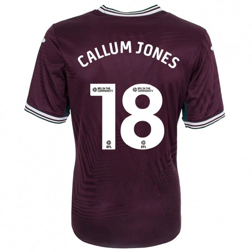 Danxen Kinder Callum Jones #18 Rostrot Weiß Auswärtstrikot Trikot 2025/26 T-Shirt