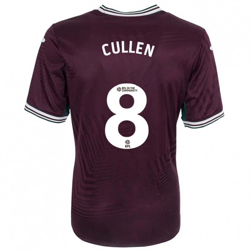 Danxen Kinder Rachel Cullen #8 Rostrot Weiß Auswärtstrikot Trikot 2025/26 T-Shirt