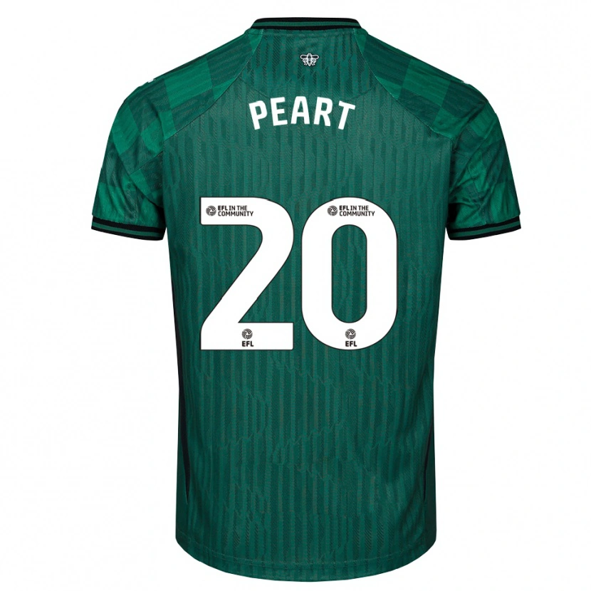 Danxen Kinder Kalani Peart #20 Grün Schwarz Auswärtstrikot Trikot 2025/26 T-Shirt