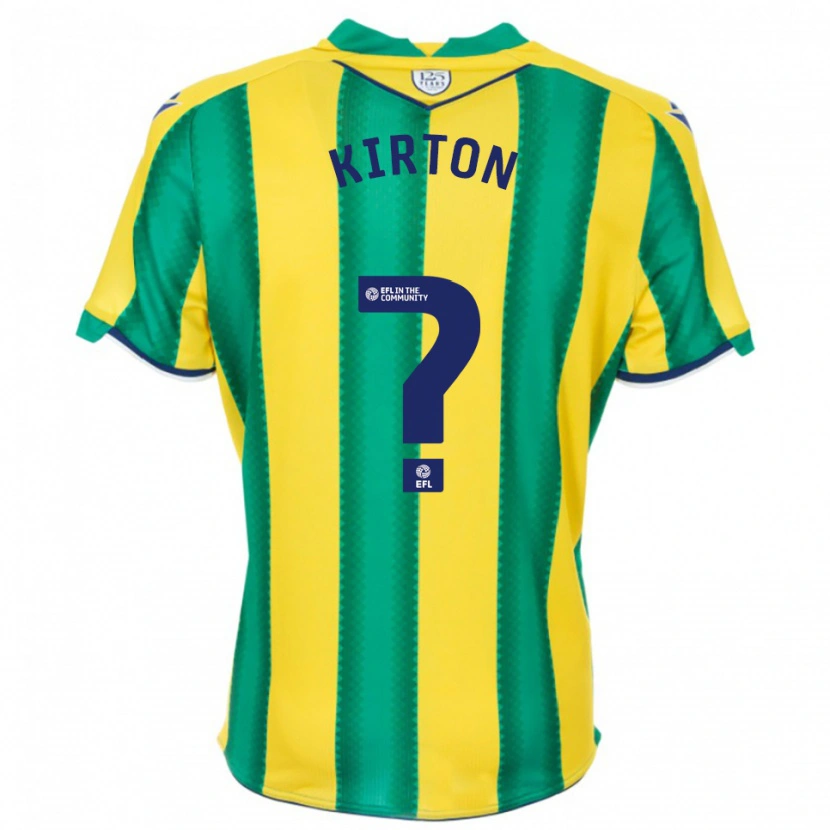 Danxen Kinder Archie Kirton #0 Gelb Grün Auswärtstrikot Trikot 2025/26 T-Shirt