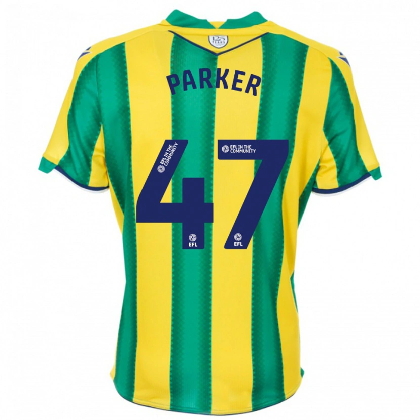 Danxen Kinder Michael Parker #47 Gelb Grün Auswärtstrikot Trikot 2025/26 T-Shirt