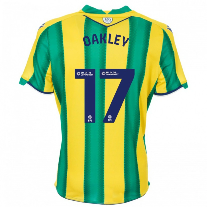 Danxen Kinder Rhianne Oakley #17 Gelb Grün Auswärtstrikot Trikot 2025/26 T-Shirt