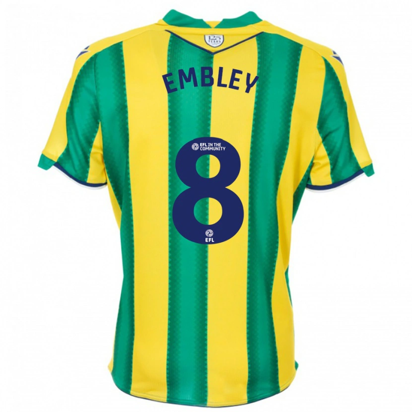Danxen Kinder Rosie Embley #8 Gelb Grün Auswärtstrikot Trikot 2025/26 T-Shirt