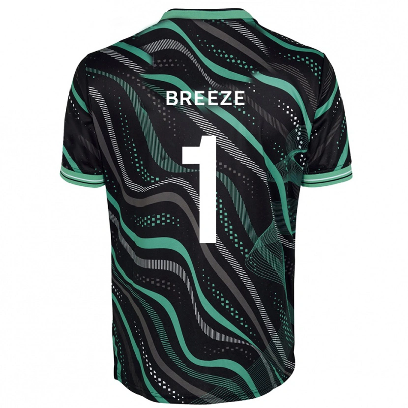 Danxen Kinder Gabriel Breeze #1 Schwarz Grün Auswärtstrikot Trikot 2025/26 T-Shirt