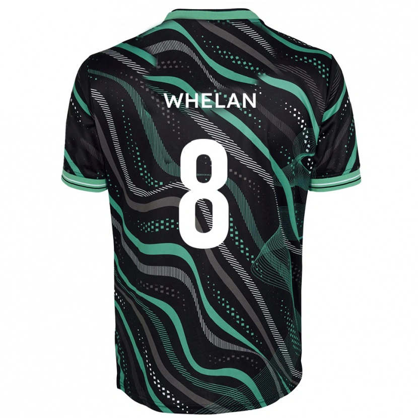 Danxen Kinder Callum Whelan #8 Schwarz Grün Auswärtstrikot Trikot 2025/26 T-Shirt
