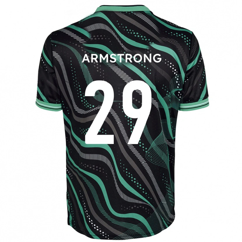 Danxen Kinder Luke Armstrong #29 Schwarz Grün Auswärtstrikot Trikot 2025/26 T-Shirt