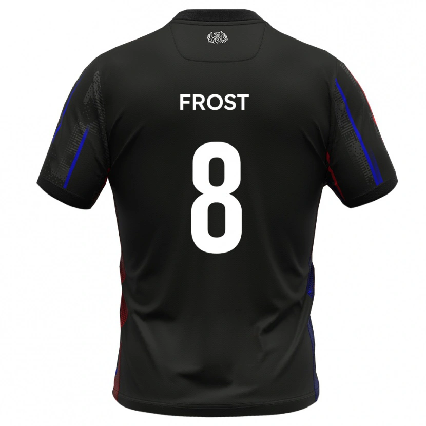 Danxen Kinder Tyler Frost #8 Schwarz Rot Auswärtstrikot Trikot 2025/26 T-Shirt